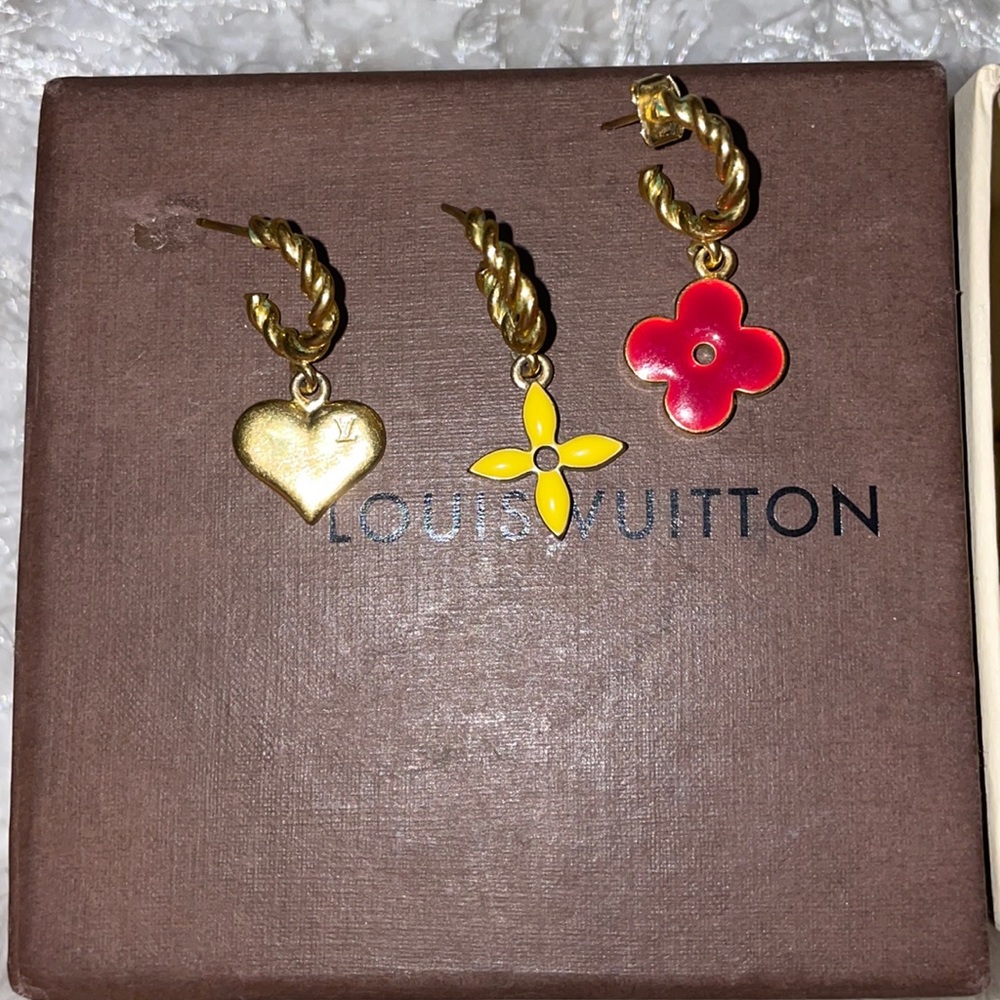 Louis Vuitton Earrings Set of 3